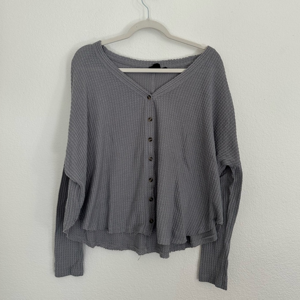 Urban Outfitters Waffle-Knit Long sleeve